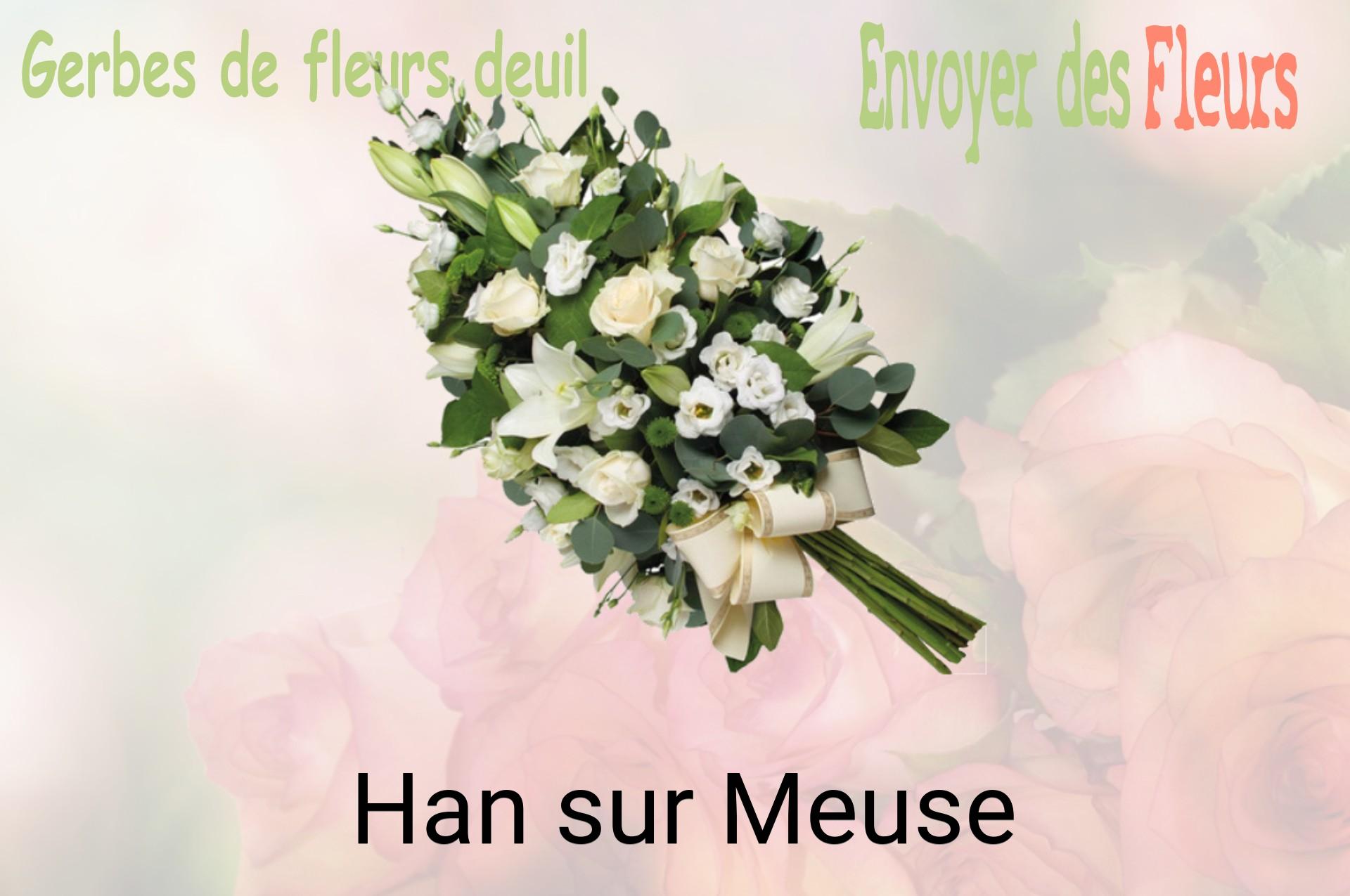 Gerbe de fleurs de deuil livrée à Han-sur-Meuse